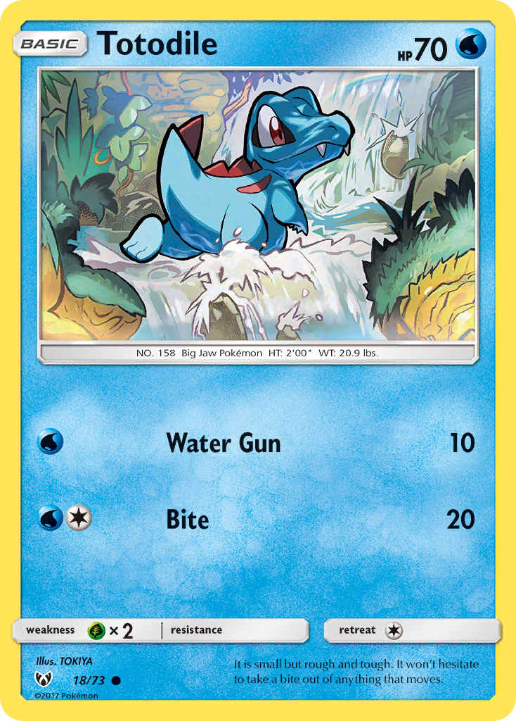 Totodile (18/73) [Sun & Moon: Shining Legends] | Mega City Incorporated