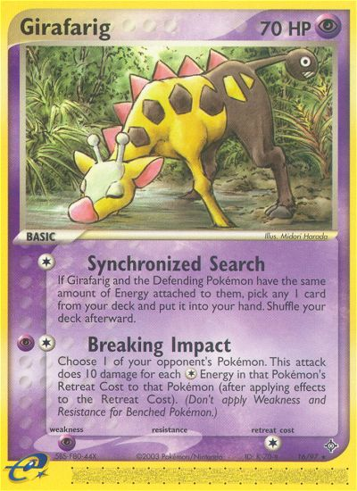 Girafarig (16/97) [EX: Dragon] | Mega City Incorporated