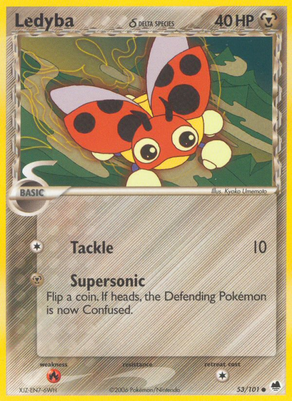 Ledyba (53/101) (Delta Species) [EX: Dragon Frontiers] | Mega City Incorporated