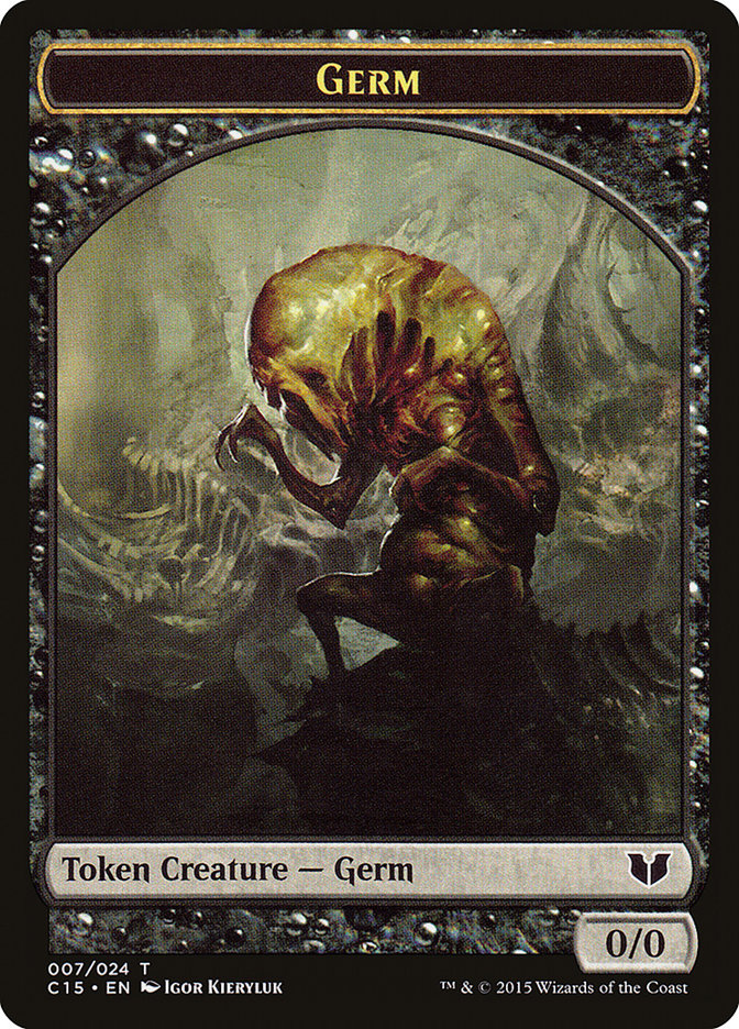 Germ // Zombie Double-Sided Token [Commander 2015 Tokens] | Mega City Incorporated