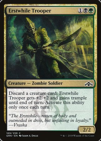 Erstwhile Trooper [Guilds of Ravnica] | Mega City Incorporated