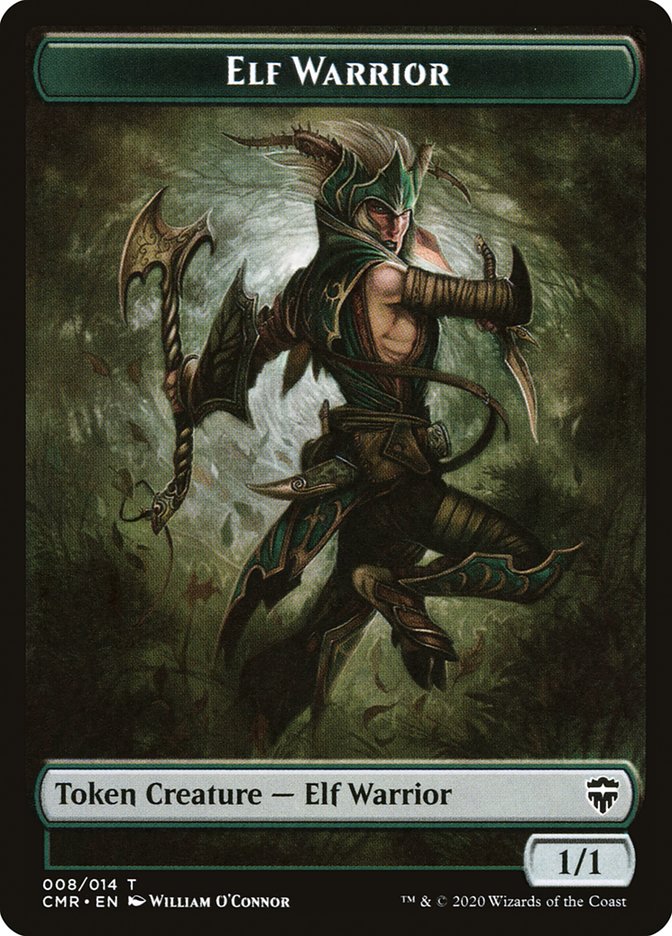 Copy (013) // Elf Warrior Token [Commander Legends Tokens] | Mega City Incorporated