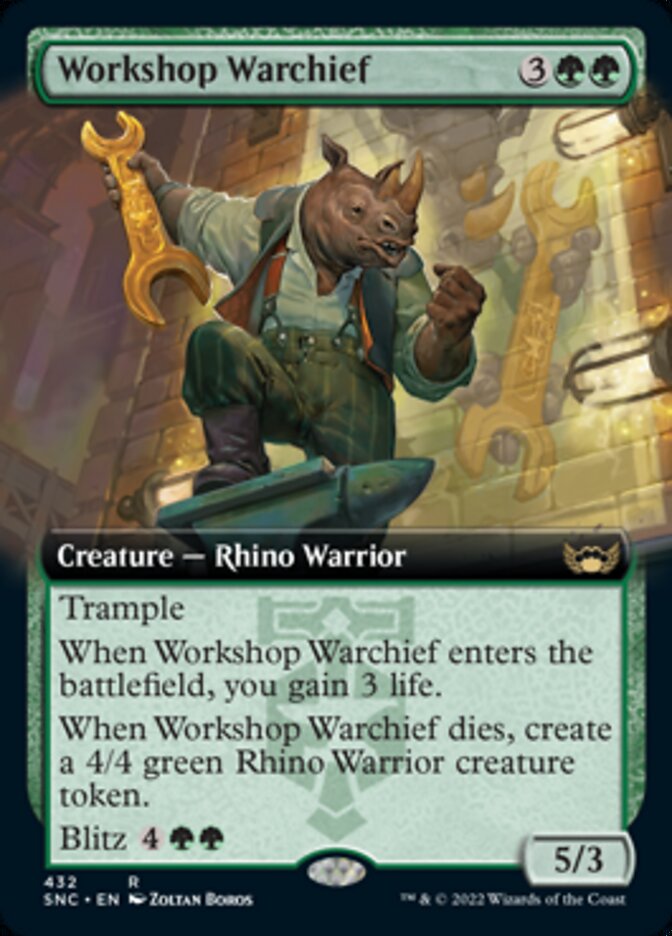 Workshop Warchief (Extended Art) [Streets of New Capenna] | Mega City Incorporated