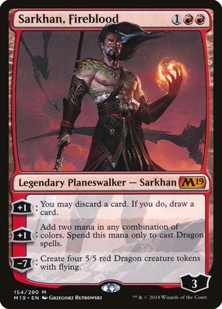 Sarkhan, Fireblood [Core Set 2019] | Mega City Incorporated