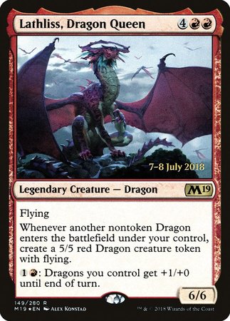 Lathliss, Dragon Queen [Core Set 2019 Promos] | Mega City Incorporated