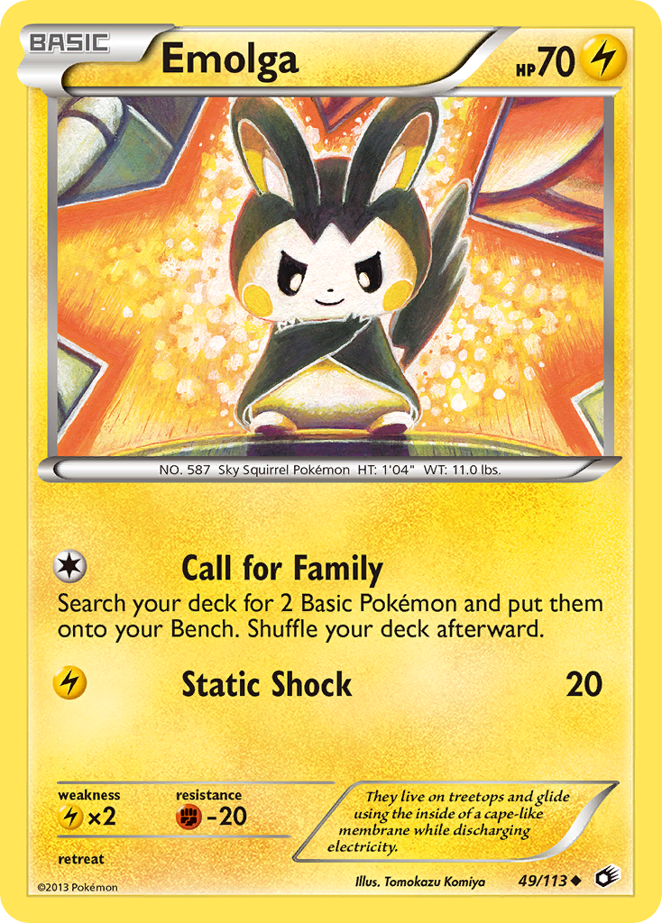 Emolga (49/113) [Black & White: Legendary Treasures] | Mega City Incorporated