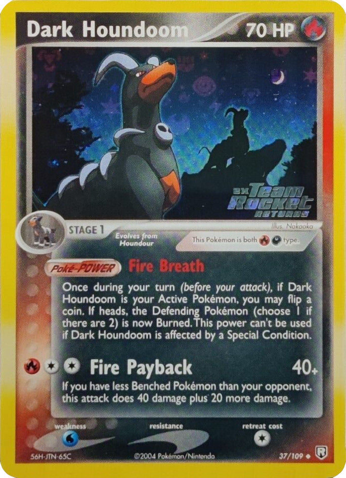 Dark Houndoom (37/109) (Stamped) [EX: Team Rocket Returns] | Mega City Incorporated