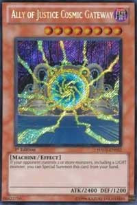 Ally of Justice Cosmic Gateway [HA02-EN022] Secret Rare | Mega City Incorporated