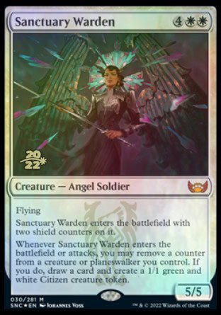 Sanctuary Warden [Streets of New Capenna Prerelease Promos] | Mega City Incorporated