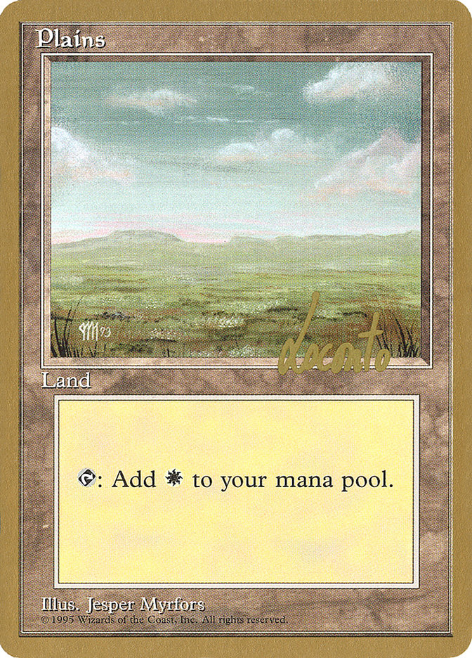 Plains (ml364) (Michael Loconto) [Pro Tour Collector Set] | Mega City Incorporated