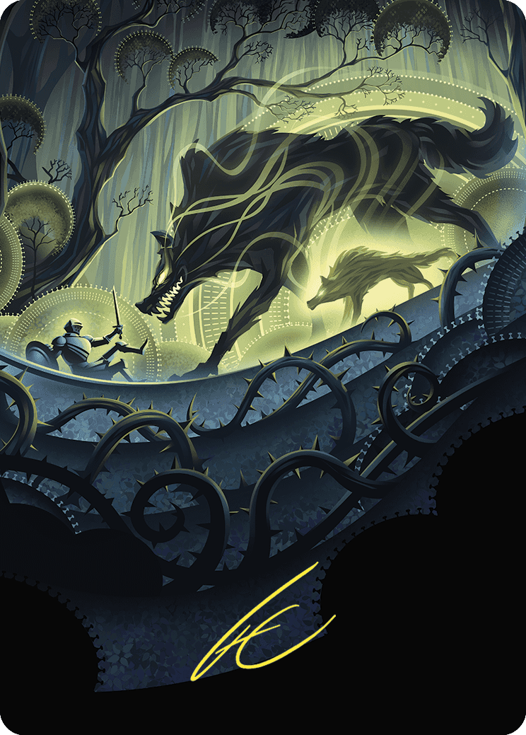 Unnatural Growth Art Card (Gold-Stamped Signature) [Wilds of Eldraine Art Series] | Mega City Incorporated