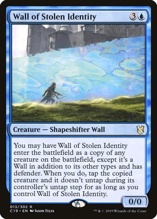 Wall of Stolen Identity [Commander 2019] | Mega City Incorporated