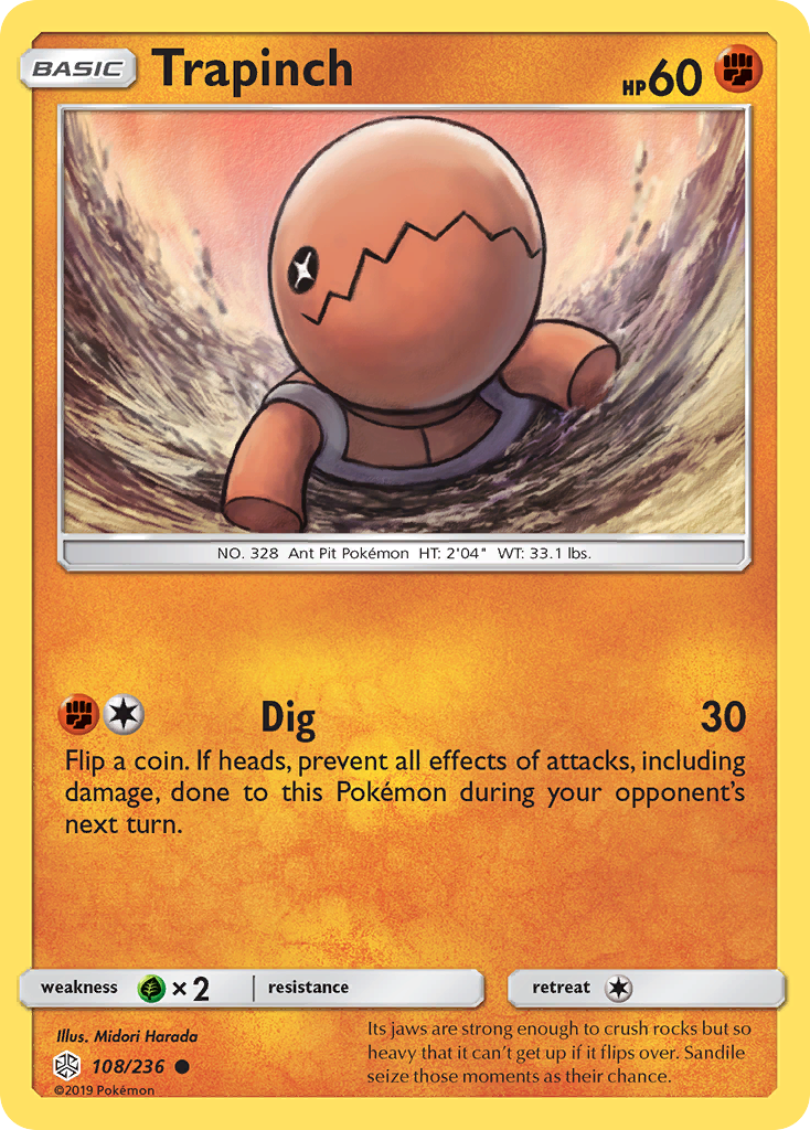 Trapinch (108/236) [Sun & Moon: Cosmic Eclipse] | Mega City Incorporated