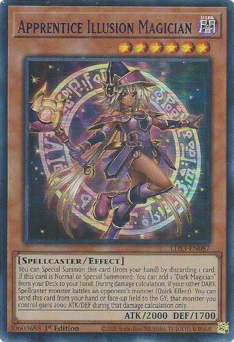 Apprentice Illusion Magician (Blue) [LDS3-EN087] Ultra Rare | Mega City Incorporated