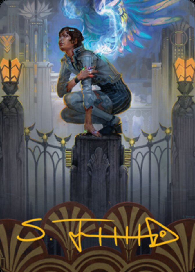 Giada, Font of Hope 2 Art Card (Gold-Stamped Signature) [Streets of New Capenna Art Series] | Mega City Incorporated
