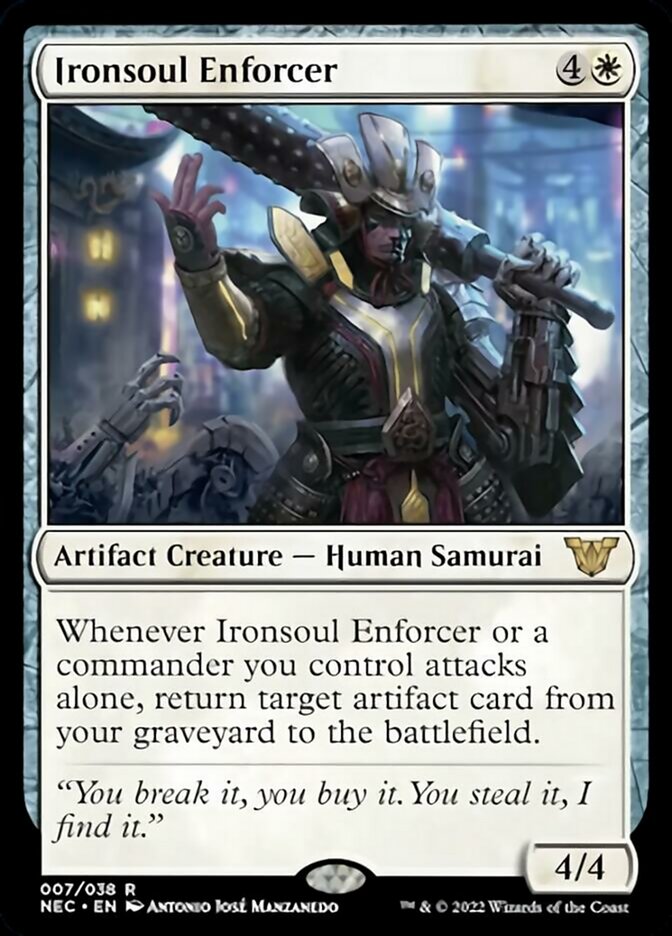 Ironsoul Enforcer [Kamigawa: Neon Dynasty Commander] | Mega City Incorporated