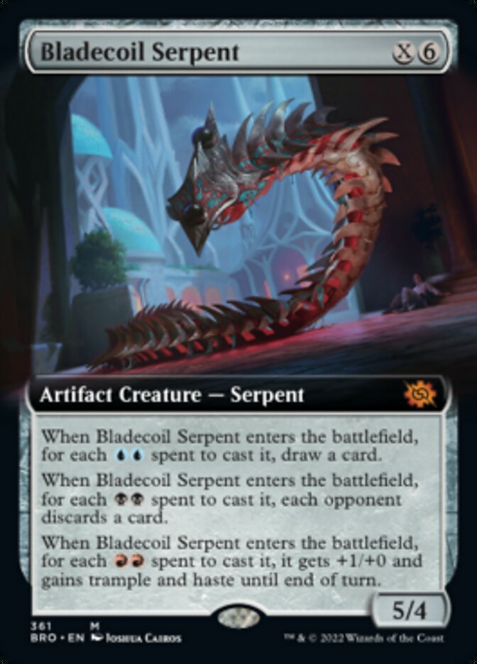 Bladecoil Serpent (Extended Art) [The Brothers' War] | Mega City Incorporated