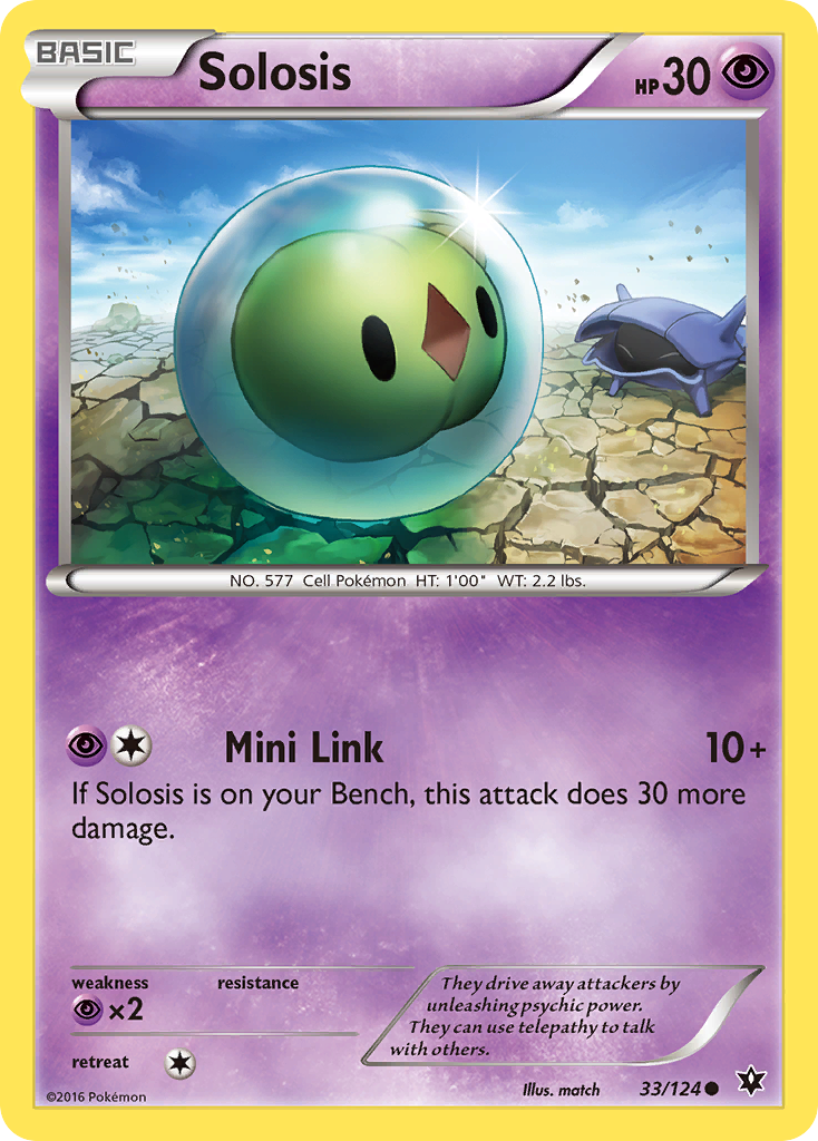 Solosis (33/124) [XY: Fates Collide] | Mega City Incorporated