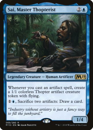 Sai, Master Thopterist [Core Set 2019 Promos] | Mega City Incorporated