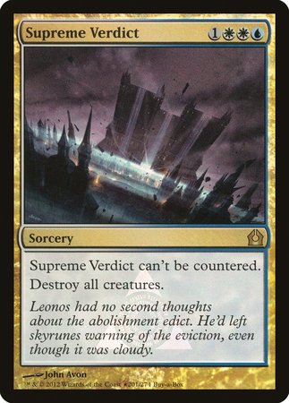 Supreme Verdict [Return to Ravnica Promos] | Mega City Incorporated