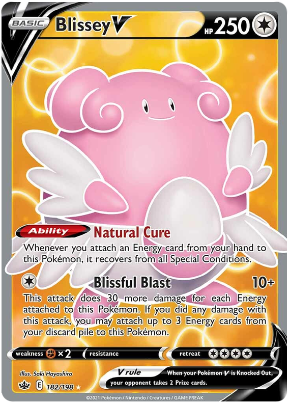 Blissey V (182/198) [Sword & Shield: Chilling Reign] | Mega City Incorporated