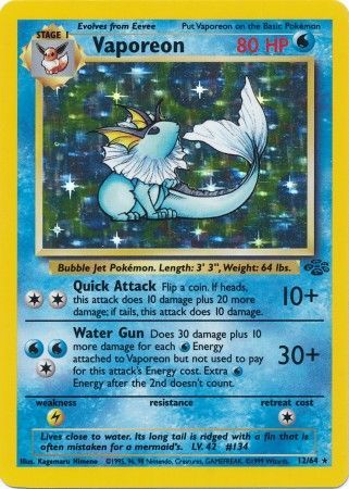 Vaporeon (12/64) [Jungle Unlimited] | Mega City Incorporated