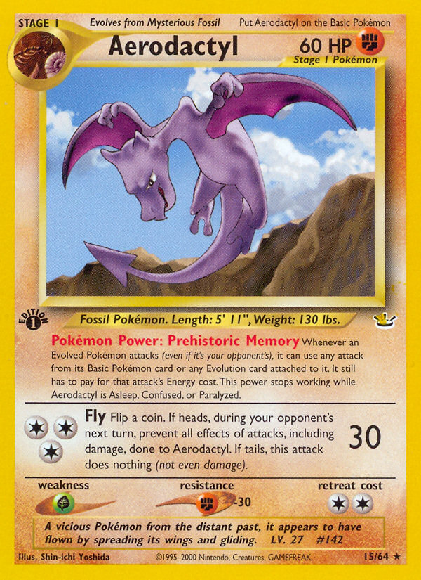 Aerodactyl (15/64) [Neo Revelation 1st Edition] | Mega City Incorporated