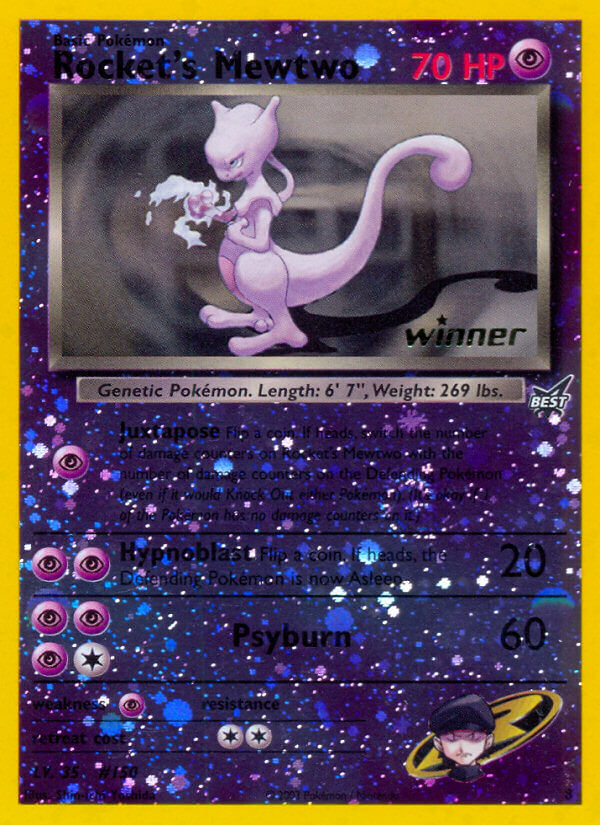 Rocket's Mewtwo (8) [Best of Promos] | Mega City Incorporated