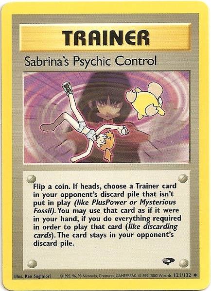 Sabrina's Psychic Control (121/132) [Gym Challenge Unlimited] | Mega City Incorporated