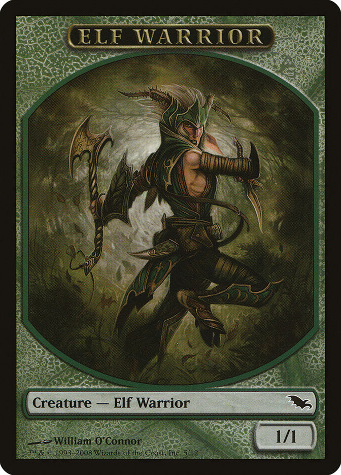 Elf Warrior (5/12) [Shadowmoor Tokens] | Mega City Incorporated