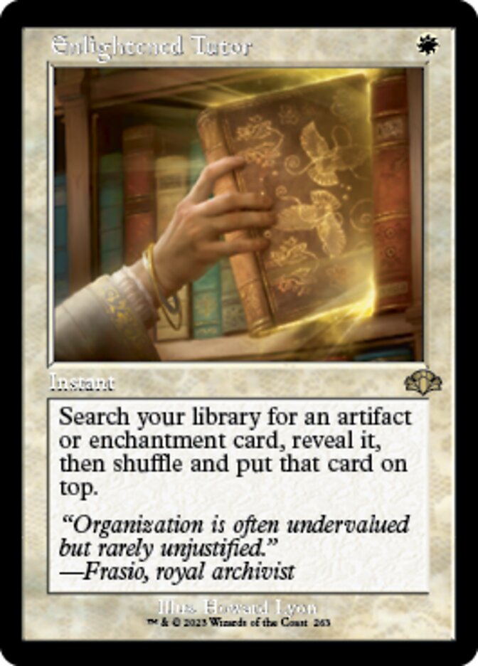 Enlightened Tutor (Retro) [Dominaria Remastered] | Mega City Incorporated