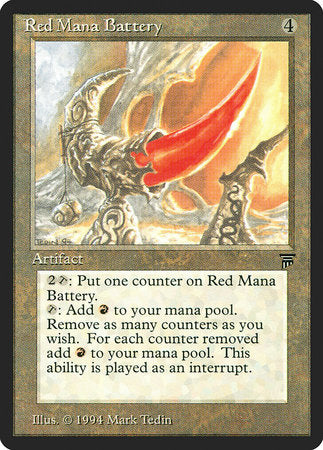 Red Mana Battery [Legends] | Mega City Incorporated