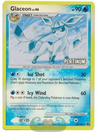 Glaceon (20/100) [Burger King Promos: 2009 Collection] | Mega City Incorporated