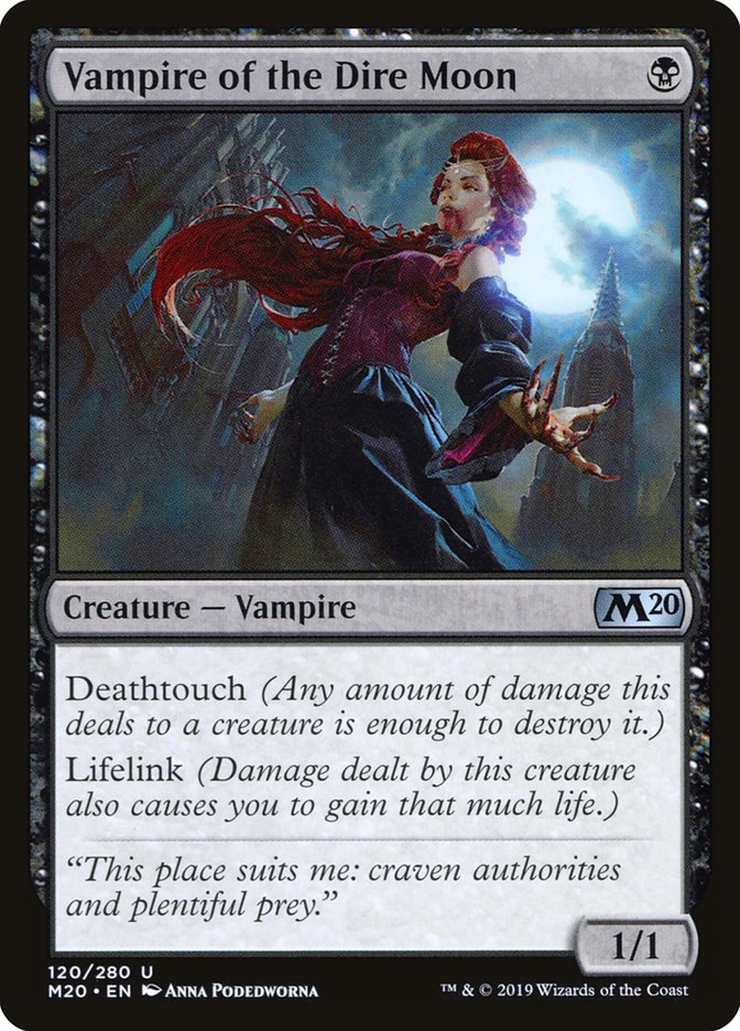 Vampire of the Dire Moon [Core Set 2020] | Mega City Incorporated