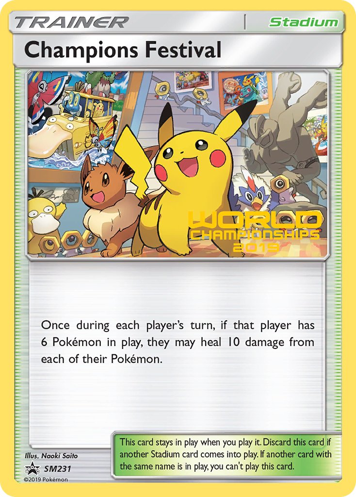 Champions Festival (SM231) (Quarter Finalist 2019) [Sun & Moon: Black Star Promos] | Mega City Incorporated