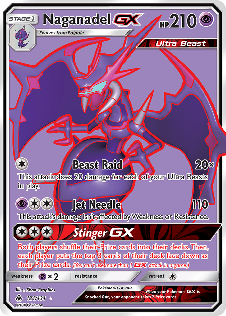 Naganadel GX (121/131) [Sun & Moon: Forbidden Light] | Mega City Incorporated