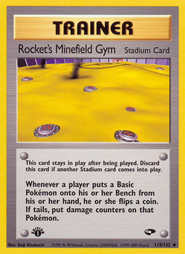 Rocket's Minefield Gym (119/132) [Gym Challenge 1st Edition] | Mega City Incorporated