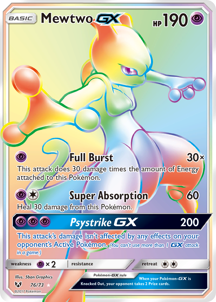 Mewtwo GX (76/73) [Sun & Moon: Shining Legends] | Mega City Incorporated