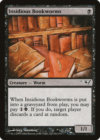 Insidious Bookworms (Version 2) [Coldsnap Theme Decks] | Mega City Incorporated