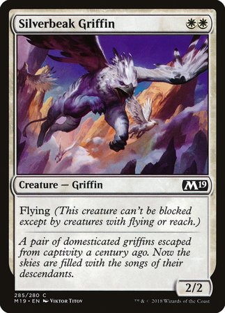 Silverbeak Griffin [Core Set 2019] | Mega City Incorporated