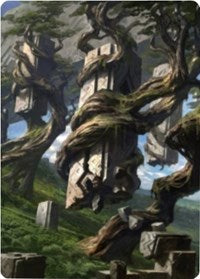 Forest 2 Art Card [Zendikar Rising Art Series] | Mega City Incorporated