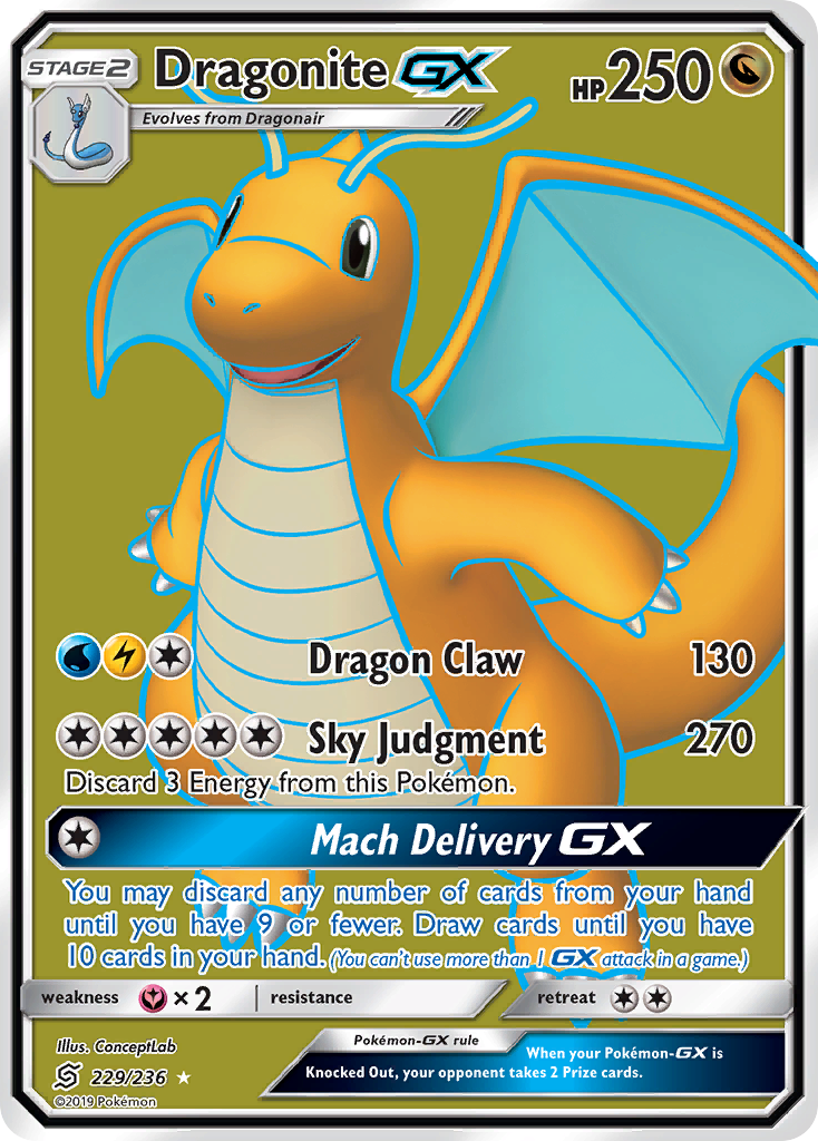 Dragonite GX (229/236) [Sun & Moon: Unified Minds] | Mega City Incorporated