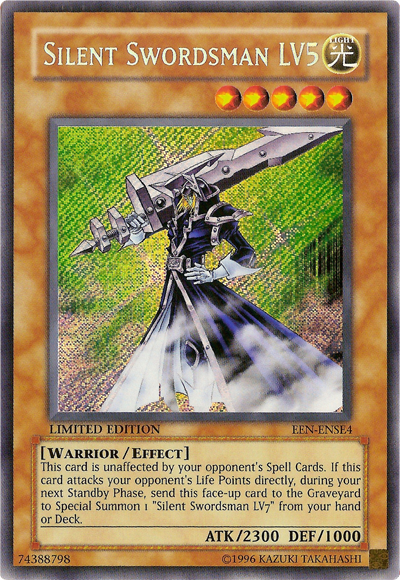 Silent Swordsman LV5 [EEN-ENSE4] Secret Rare | Mega City Incorporated