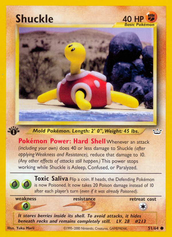 Shuckle (51/64) [Neo Revelation 1st Edition] | Mega City Incorporated