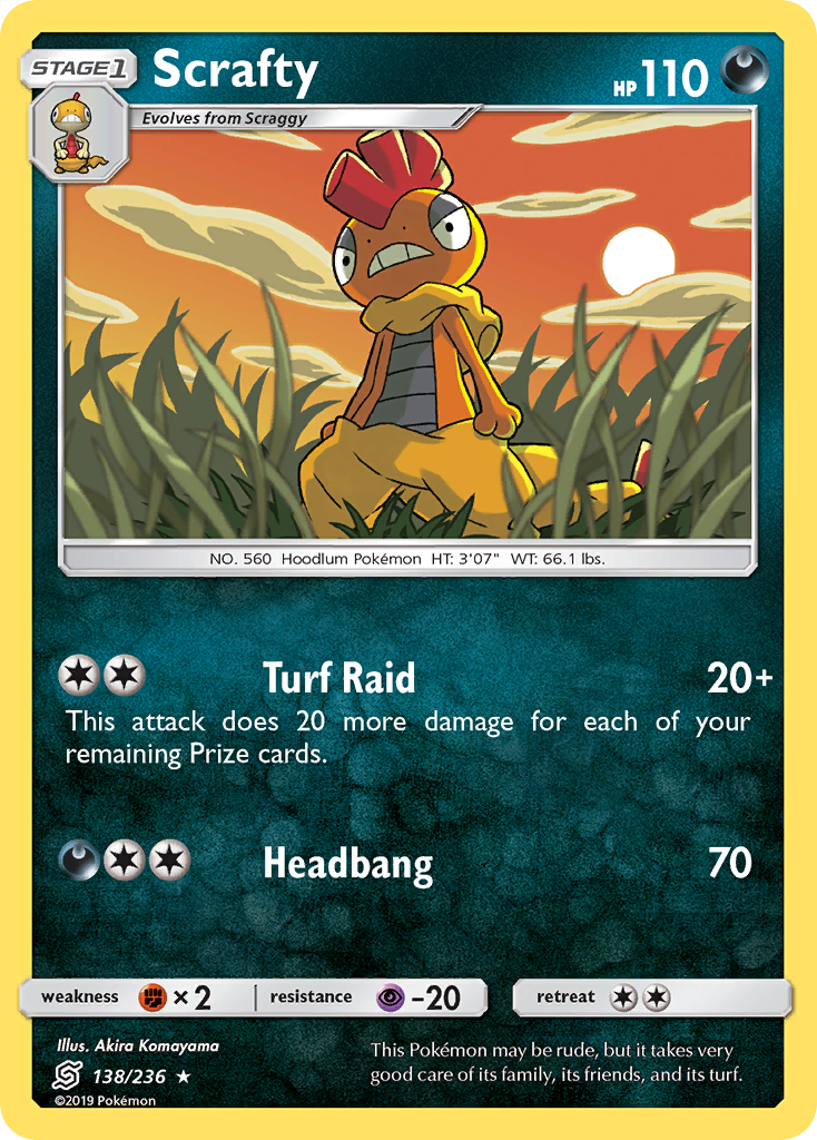 Scrafty (138/236) [Sun & Moon: Unified Minds] | Mega City Incorporated