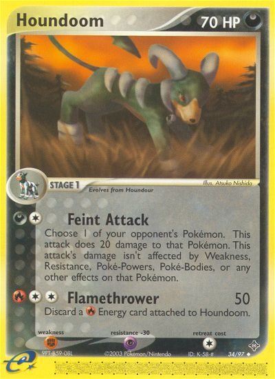 Houndoom (34/97) [EX: Dragon] | Mega City Incorporated