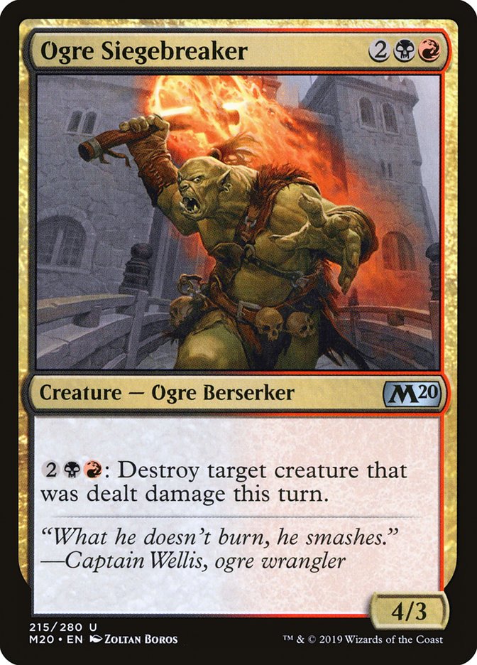 Ogre Siegebreaker [Core Set 2020] | Mega City Incorporated