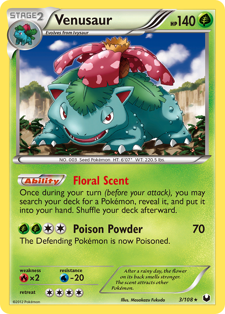 Venusaur (3/108) [Black & White: Dark Explorers] | Mega City Incorporated