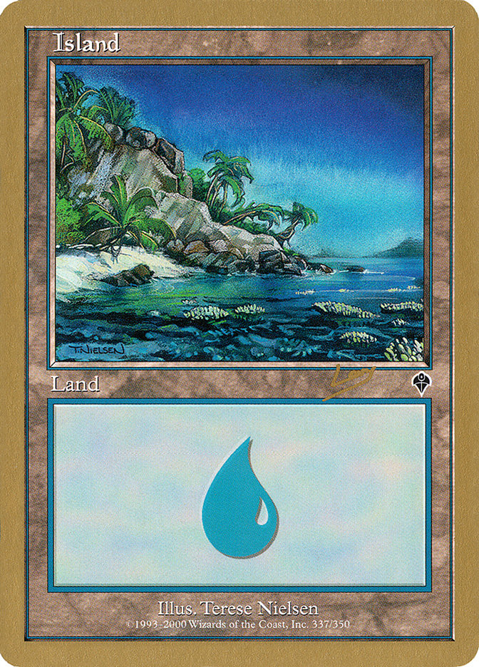 Island (rl337a) (Raphael Levy) [World Championship Decks 2002] | Mega City Incorporated