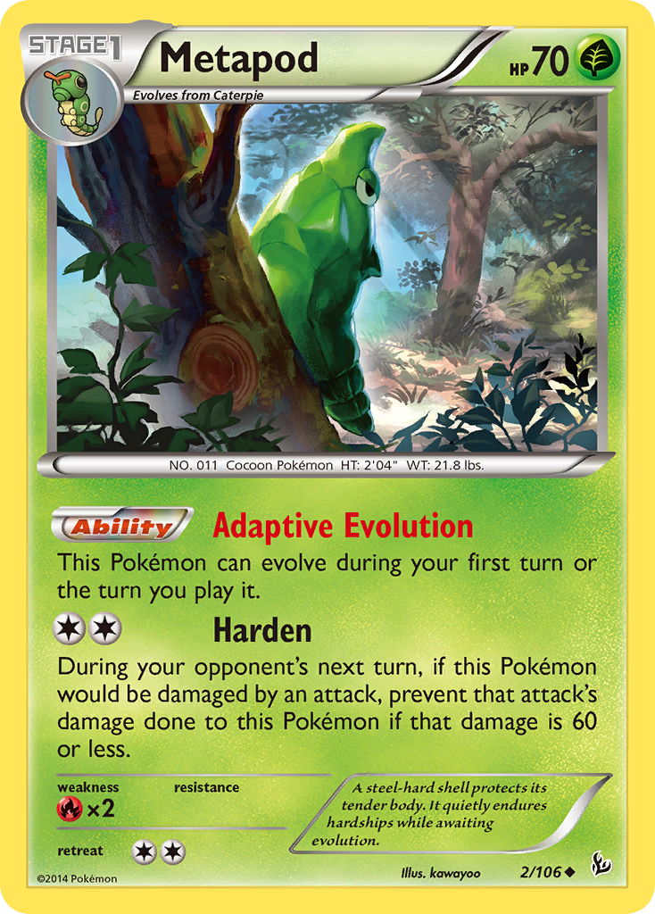 Metapod (2/106) [XY: Flashfire] | Mega City Incorporated